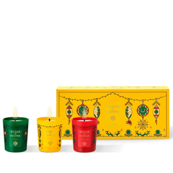 Online Holiday Candle Trio | Parmas Vatten Italienska Ogonblick